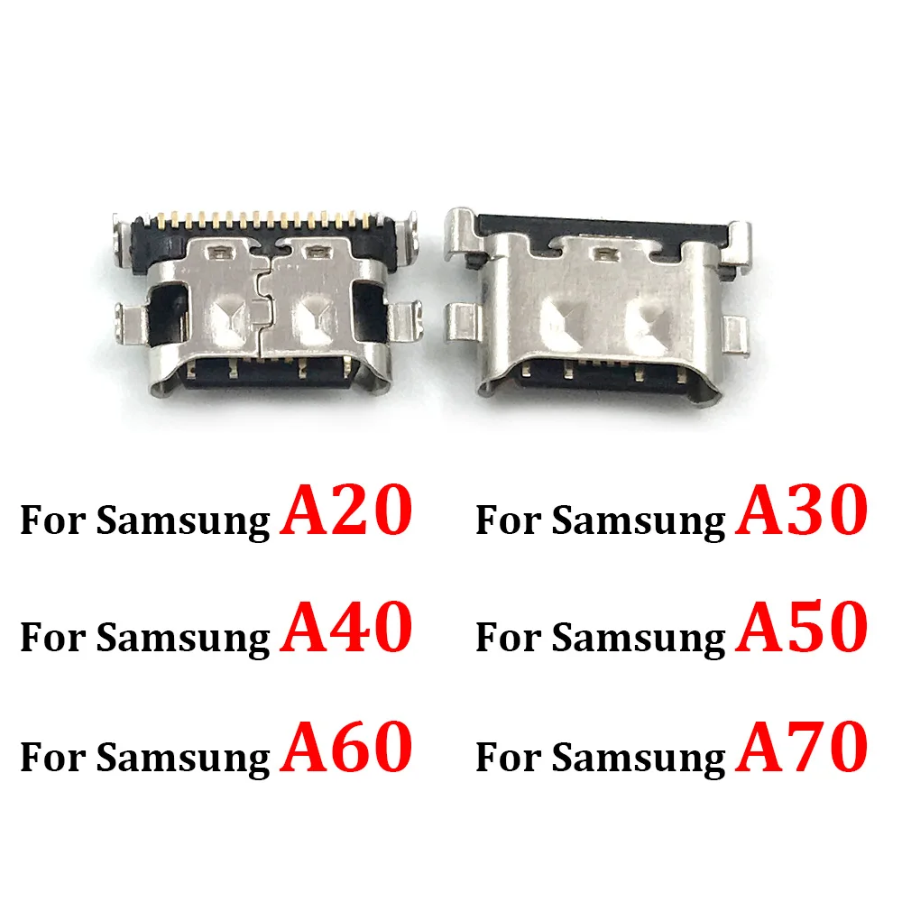 

2Pcs For Samsung A12A10 A20 A30 A40 A50 A70 A01 A11 A21 A31 A41 A21S A51 A71 A30S A51S A70S USB Charging Port ConnectorJack Plug