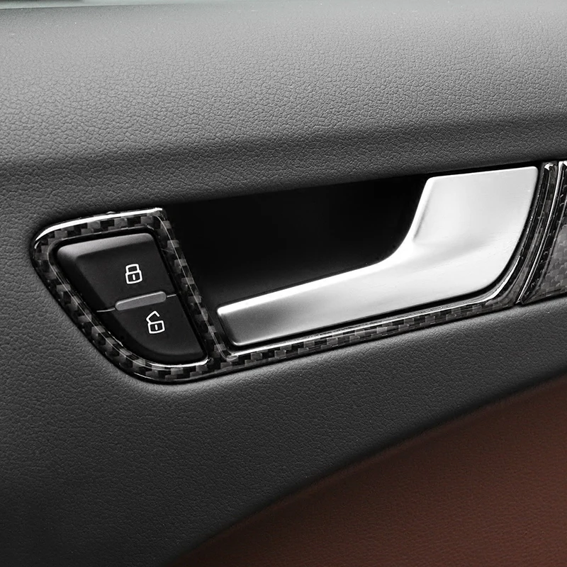 CNORICARC автомобильный Стайлинг карбоновая дверная ручка рамка Крышка отделка для