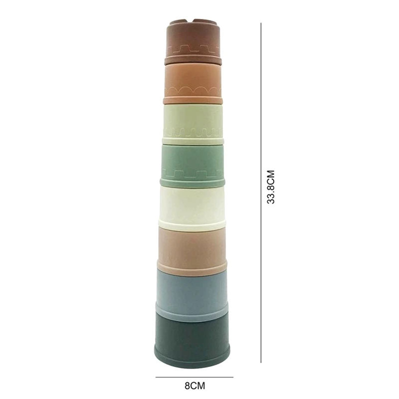 

Baby Stacking Cup Toys Early Educational ligence Toy Folding Tower Toys Children Birthday Tecnologia Juguete