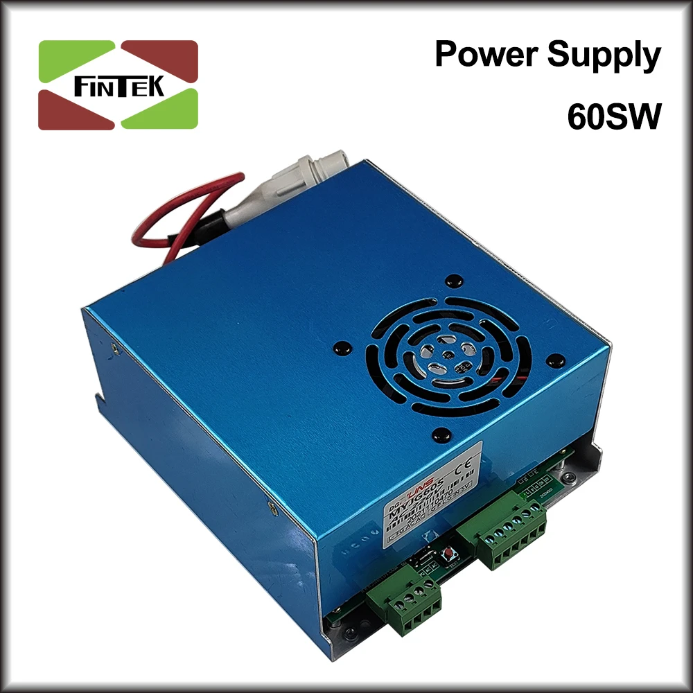 MYJG-50W 60W CO2 Laser Power Supply 110V/220V Laser Generator For CO2 Laser Engraving Cutting Machine 40~70w Laser Tube