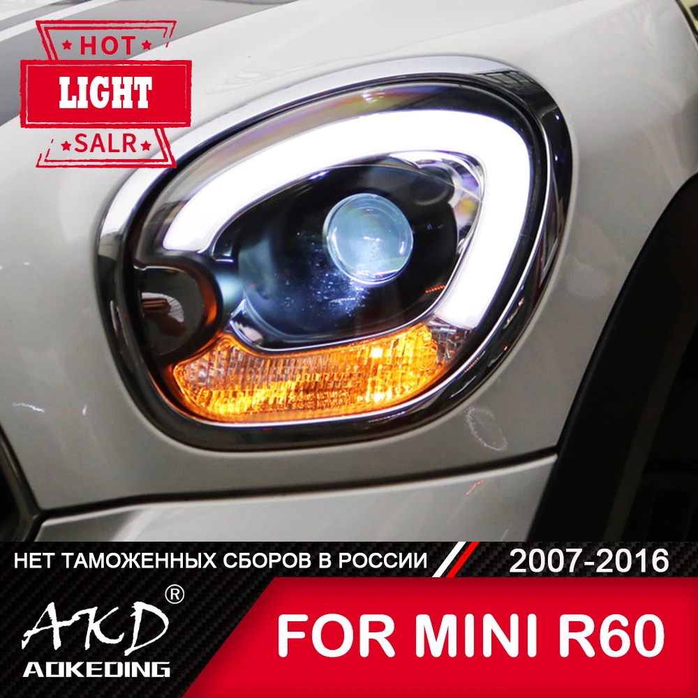 

For MINI Countryman R60 2007-2016 Head Lamp Car Accessory Fog Lights Day Run Light DRL H7 LED Bi Xenon Bulb R60 Headlights