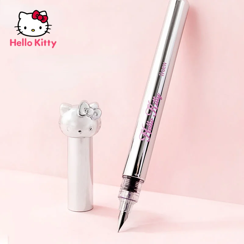 

Hello Kitty Students Calligraphy Pens Can Replace Ink Sacs Third Grade Students Can Wipe Ink Sacs In A Positive Posture