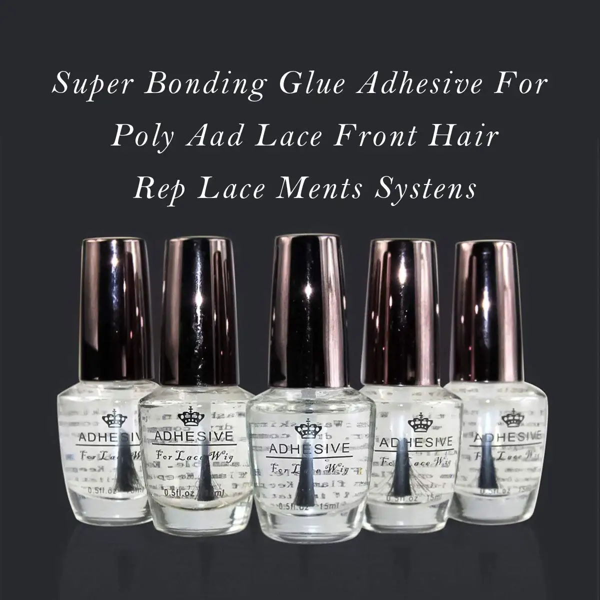 3pcs Lace Glue Hair Glue For Lace Wig Waterproof Wig Adhesive For Toupee Frontal Invisible Bond Glue For Hair Replacement