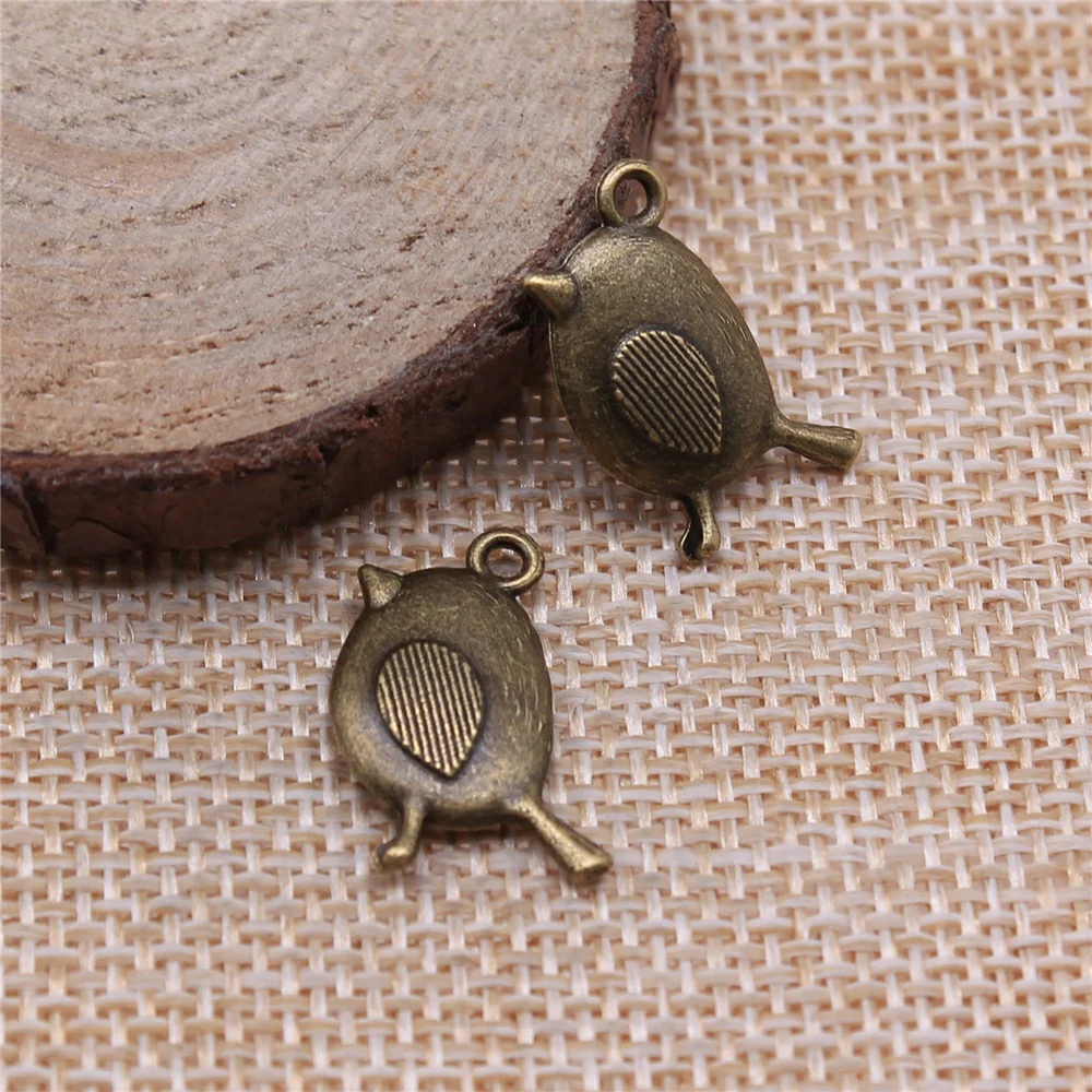 WYSIWYG 10 штук Amulets Bird 20x13mm тибетская бронза серебряный цвет Подвески для ювелирного изделия, ручной работы, изготовления браслетов, ожерелий.