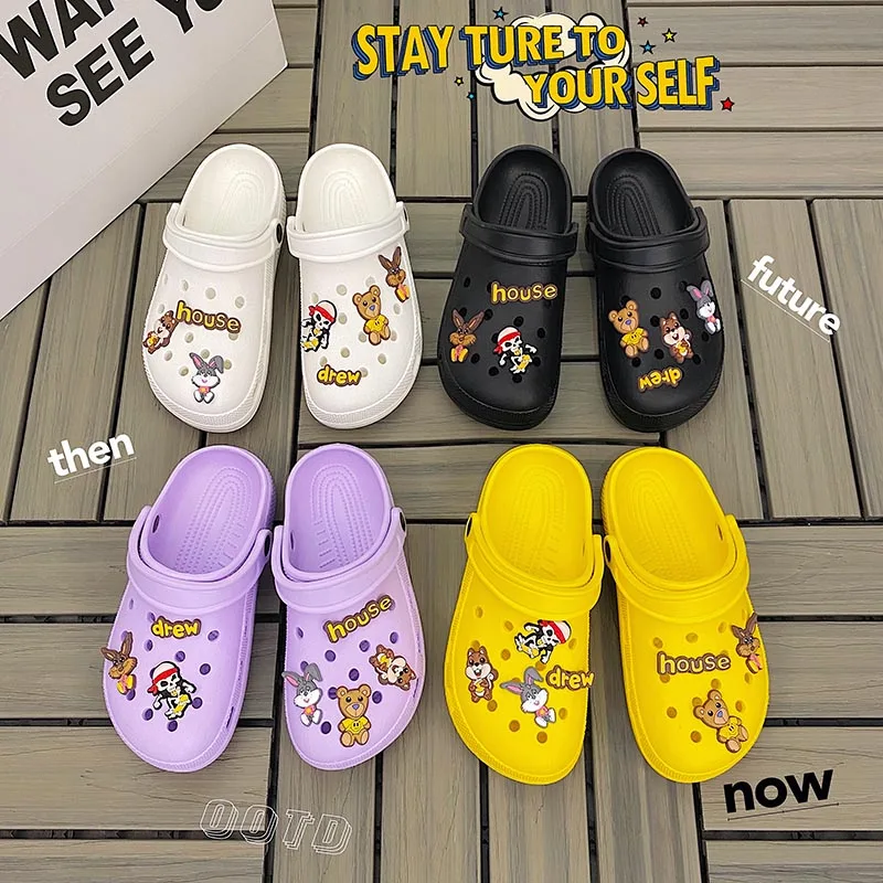 

Summer Sandals For Women 2021 New Arrivals Ladies Shoes High Quality Rabbit Lightweight Female Slippers Platform Sandals For Men