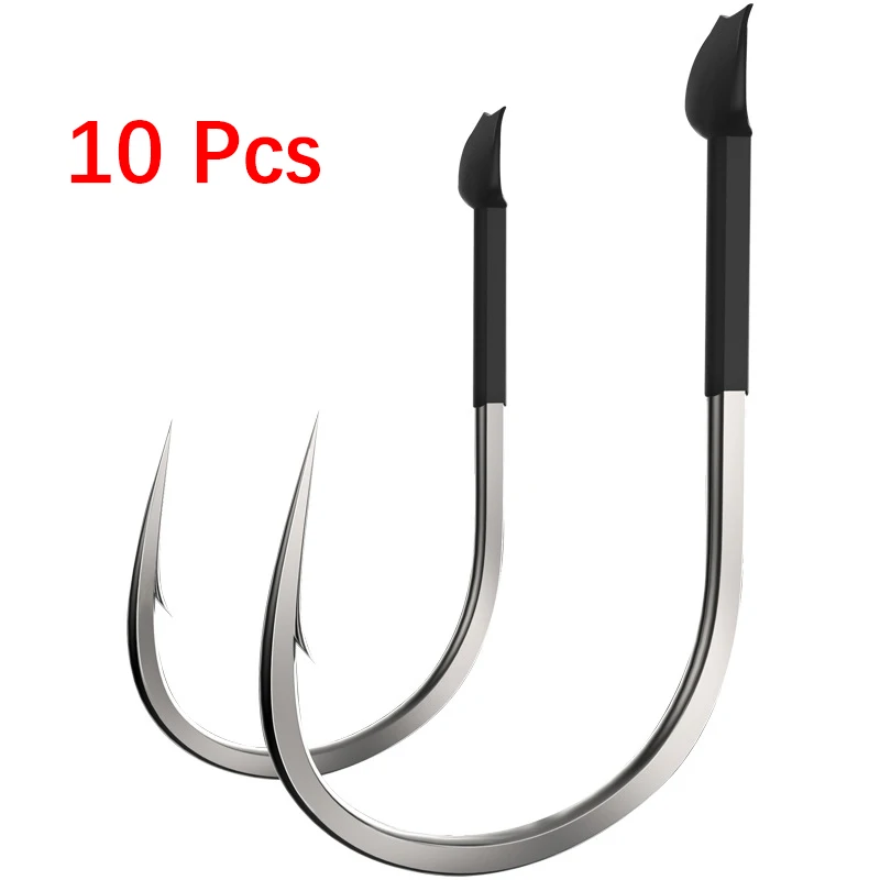 

10 шт. высокопрочный рыболовный крючок Вольфрам Сталь Non деформации колючей HookSpecial крюк для крупной рыбы с изогнутыми и острые верхние