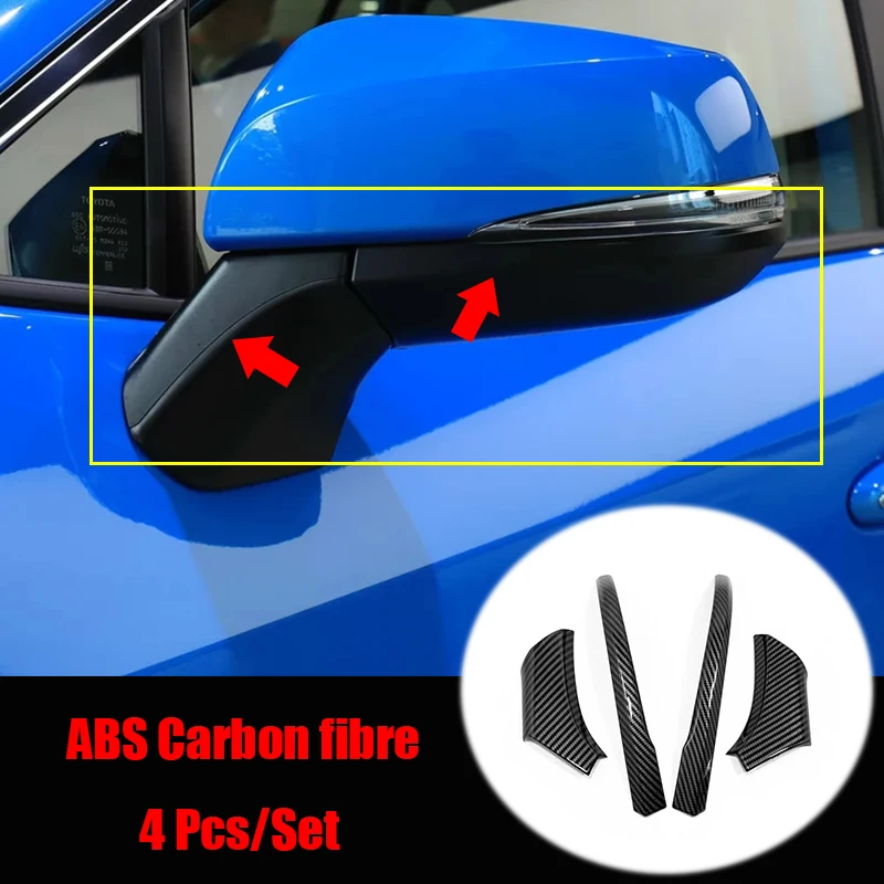 Высокое качество ABS пластик для Toyota RAV4 2019 2020 аксессуары автомобиля зеркало