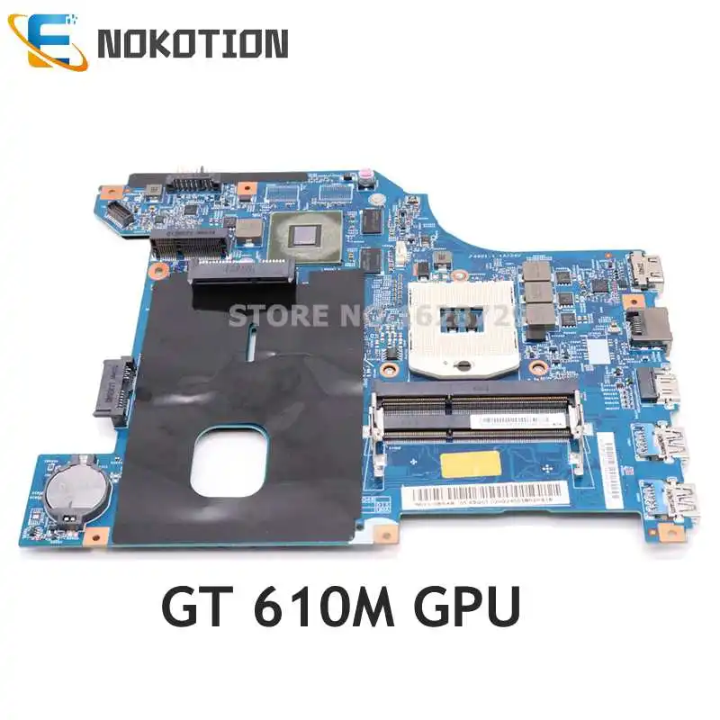 

NOKOTION For Lenovo IdeaPad G480 Laptop Motherboard 14 Inch LG4858 MB 11252-1 48.4SG01.011 11S90000306 HM76 DDR3 GT610M GPU