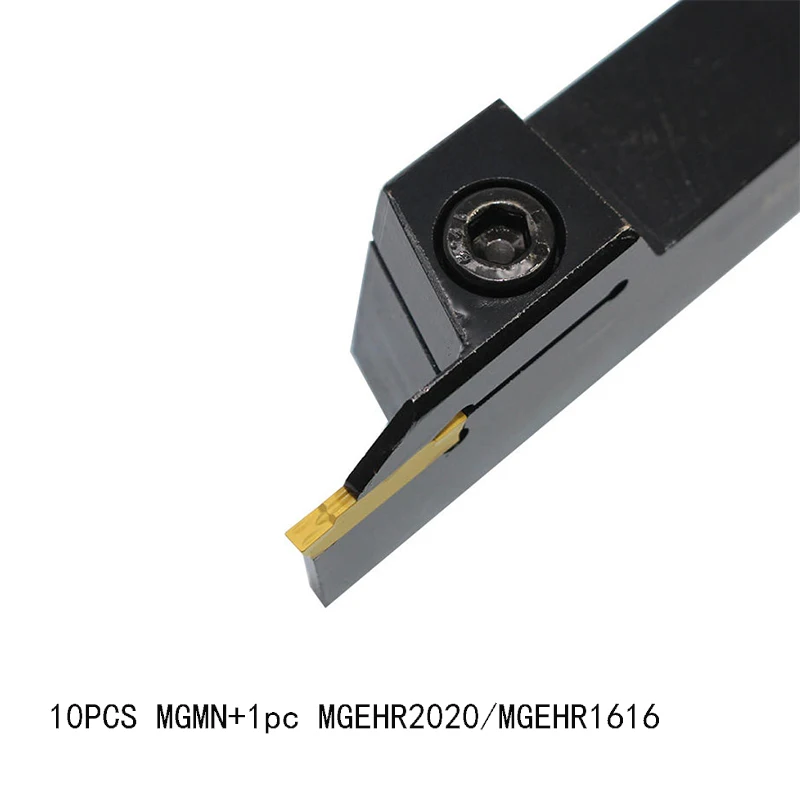 10 шт. MGMN150 MGMN200 MGMN250 MGMN300 MGMN400+ 1 шт. MGEHR2020 MGEHR1616 внешний пробор держатель инструмента для канавок фреза для токарного станка с ЧПУ