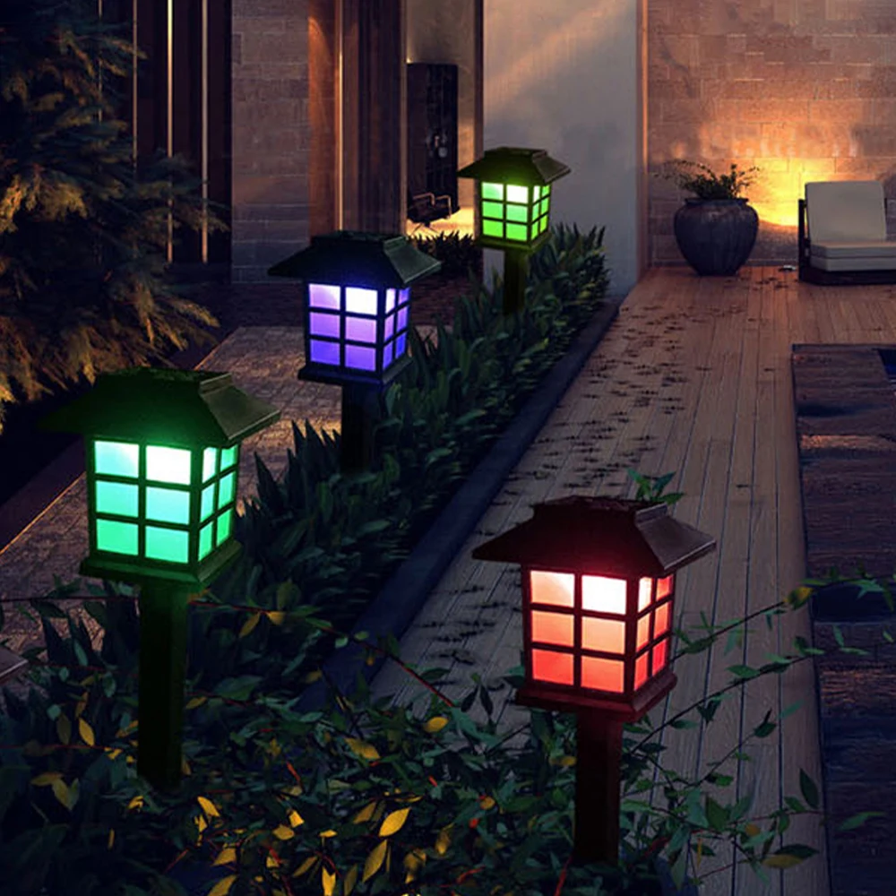 

2pcs Solar LED Lawn Lights Outdoor Waterproof Solar Pathway Lights Patio Landscape Path Lawn Lamps Courtyard Driveway Lighting