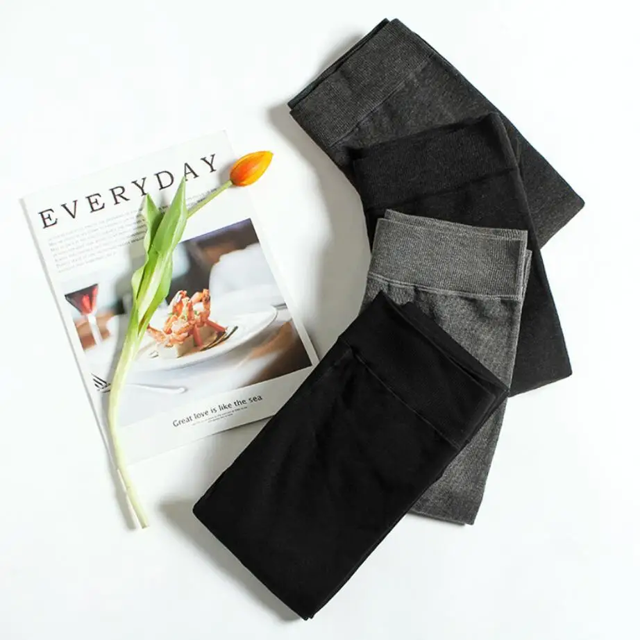 Новые бархатные плотные зимние колготки черного и серого цвета супер большого