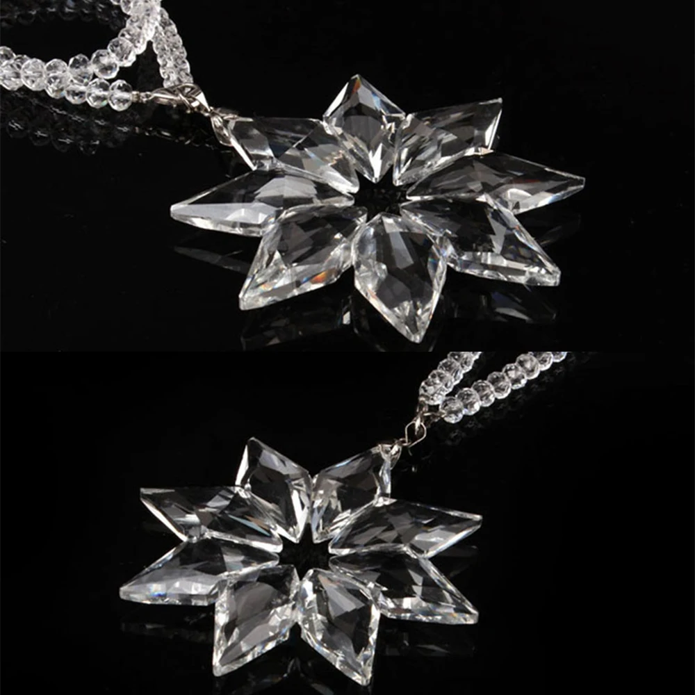 Автомобильная подвеска прозрачная Хрустальная декорация в виде снежинок