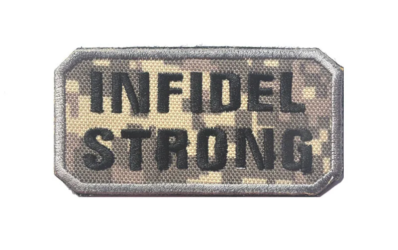 Прочная нашивка infidel армейские военные нашивки армии сша ACU тактические вышитые