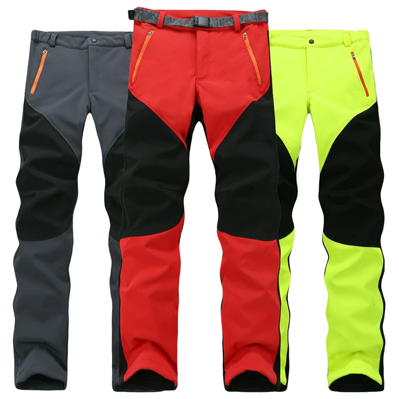 

Winter Fleece Softshell Camping Skiing Pants Women Outdoor Waterproof Warm Trousers Trekking Mountain Climbing Hiking Pants