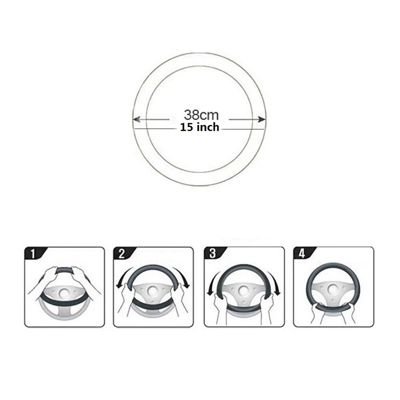 Чехол на руль автомобиля Нескользящие аксессуары из натуральной кожи для Mitsubishi