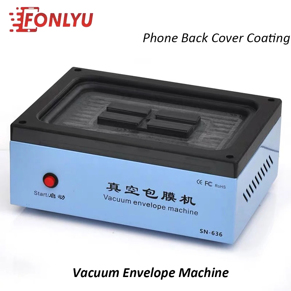 

Vacuum Envelope Packing Coating Machine Back Cover Color Protective Film For iPhone Samsung Xiaomi Back Cover Apply Film Tool