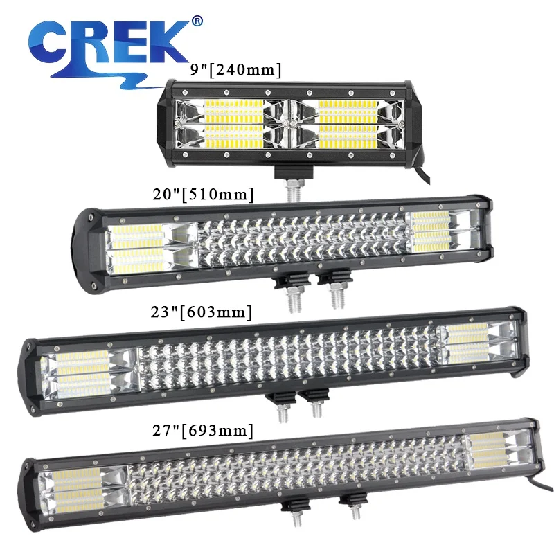 CREK 9 20 23 27 ''дюйма точечный луч трактор Водонепроницаемый светодиодный