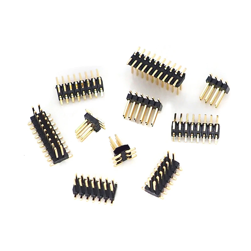 10 шт. SMD SMT 2*2/3/4/5/6/7/8/9/10/12/16/20/40/ PIN двухрядный штырьковый разъем 1 27 мм шаг для ленты