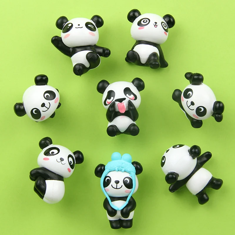 8 шт./компл. магнит на холодильник милый мультфильм панда размещение сообщения