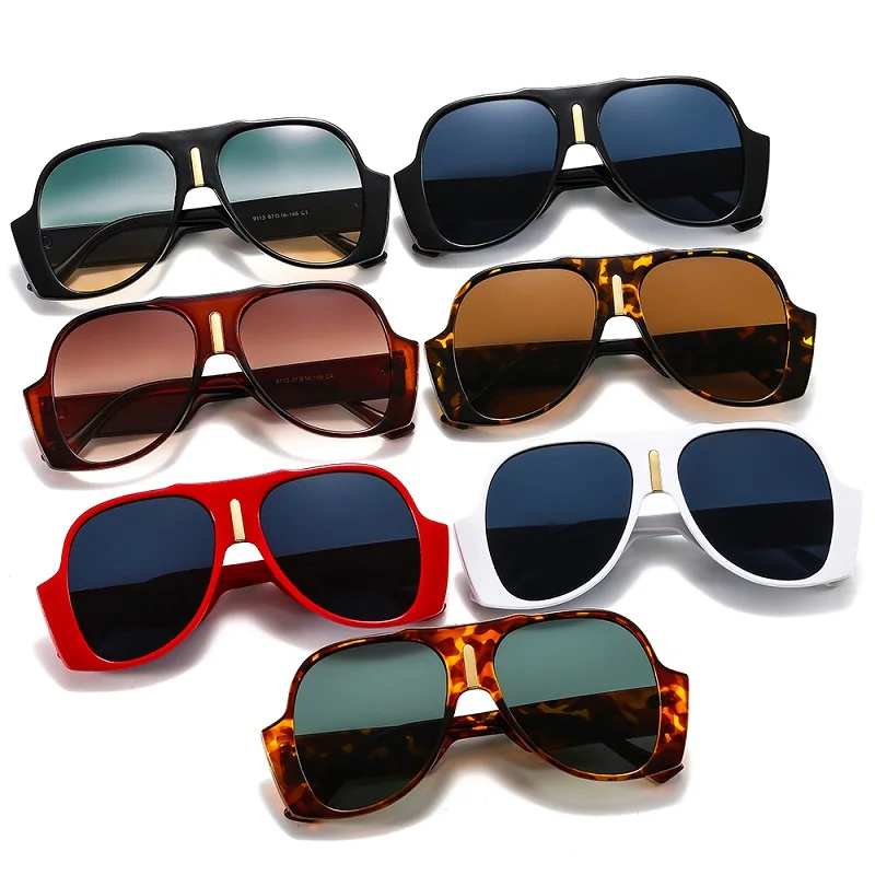 2021 new arrival fashion shield sunglasses women men original cool frame gradients lens brand designer hot selling leopard black free global shipping