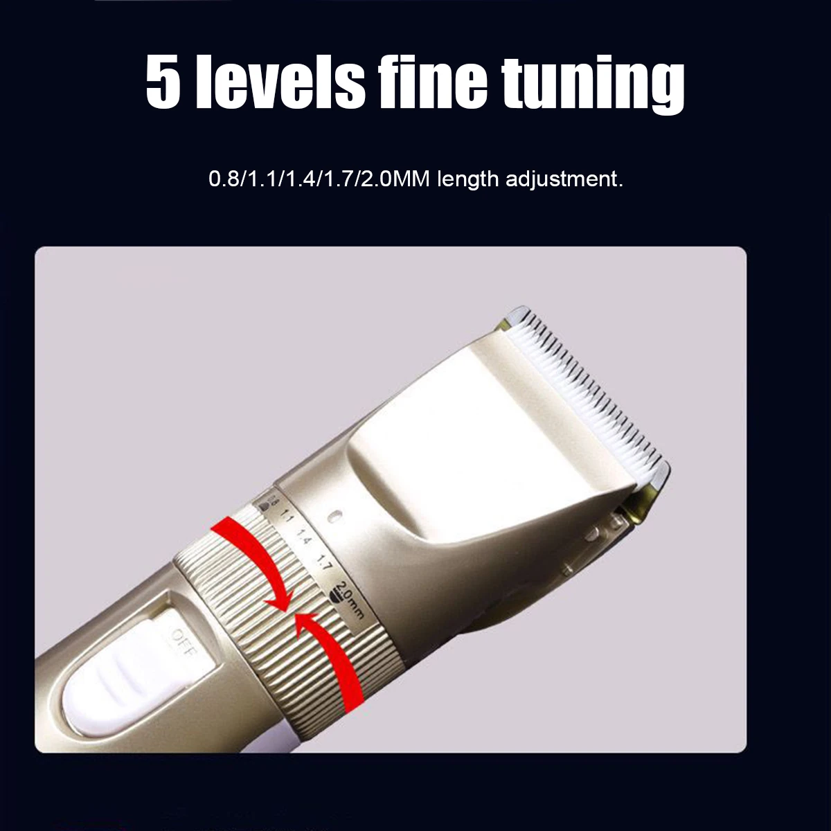 

All-in-1 Electric Hair Clipper Rechargeable Shaver Professional Hair Trimmer Cordless Men's Hair Cutting Machine Beard Trimmer