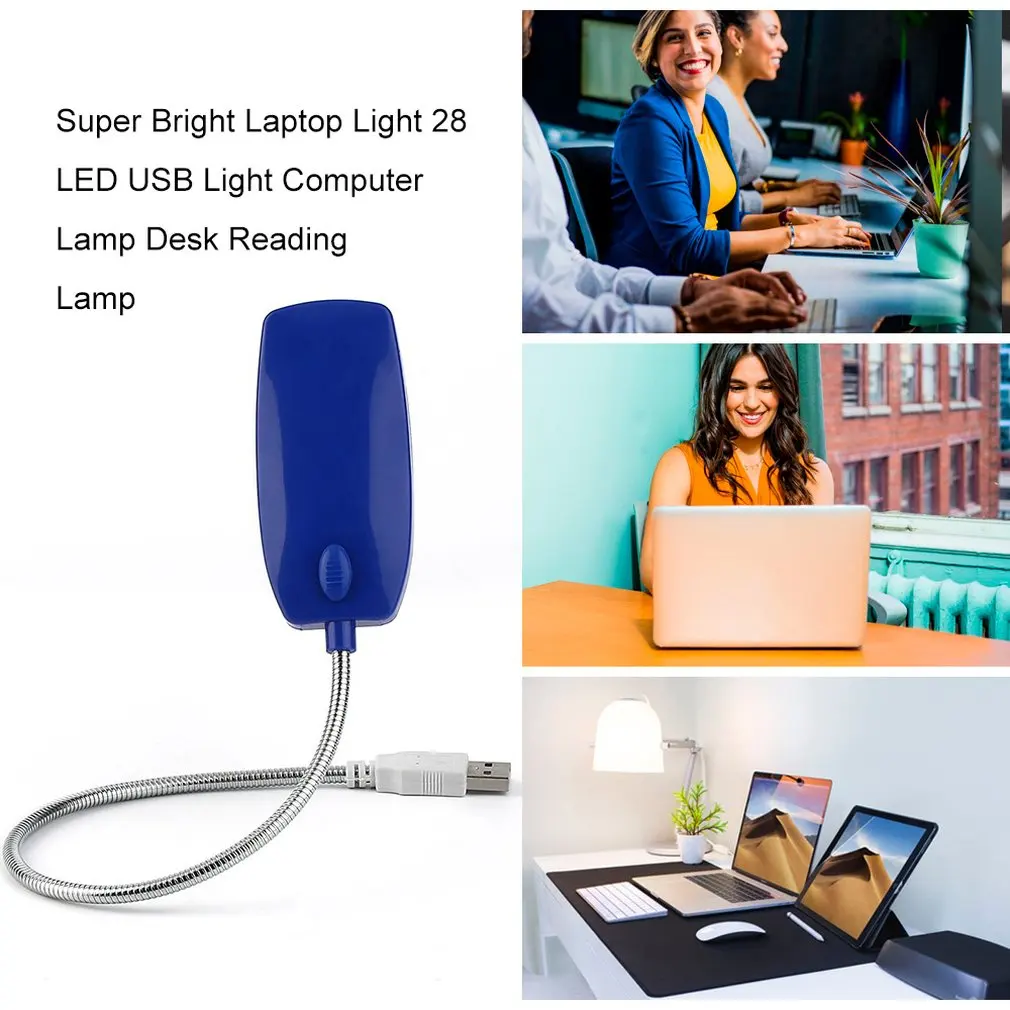

Super Bright Laptop Light 28 LED USB Light Flexible Computer Lamp Portable Desk Reading Lamp Universal Computer Accessories