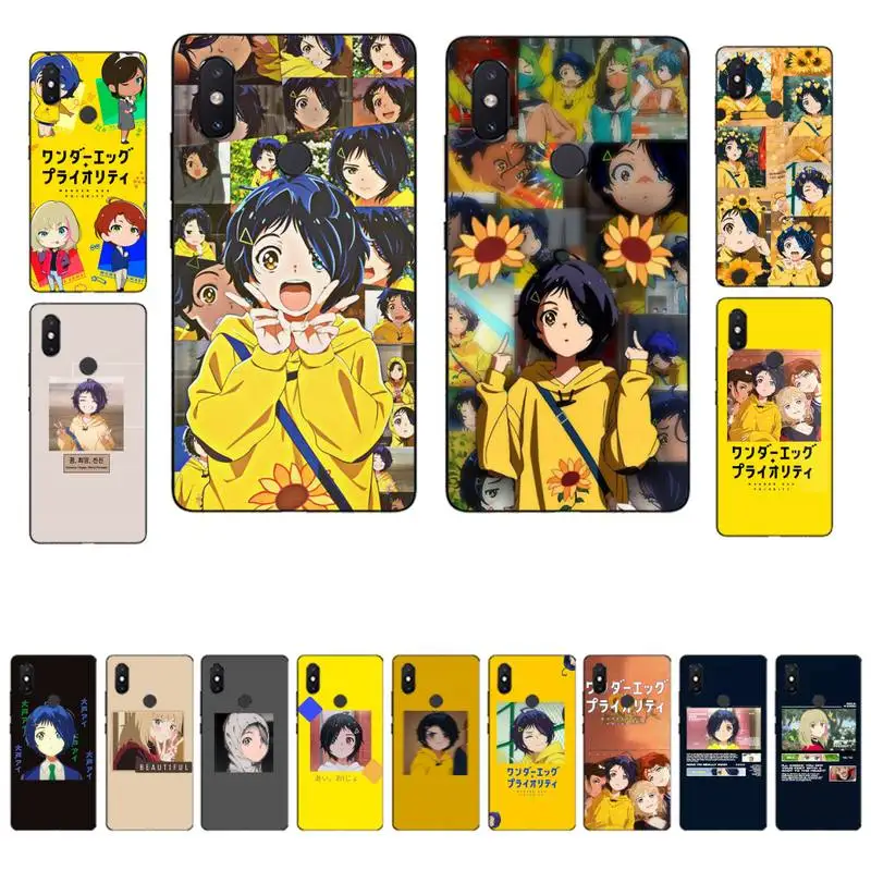 

FHNBLJ Anime Wonder Egg Priority Phone Case for Xiaomi mi 8 9 10 lite pro 9SE 5 6 X max 2 3 mix2s F1