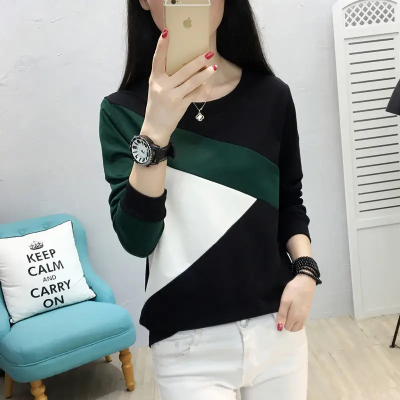 Женские футболки женская футболка с длинным рукавом осень и зима свободные