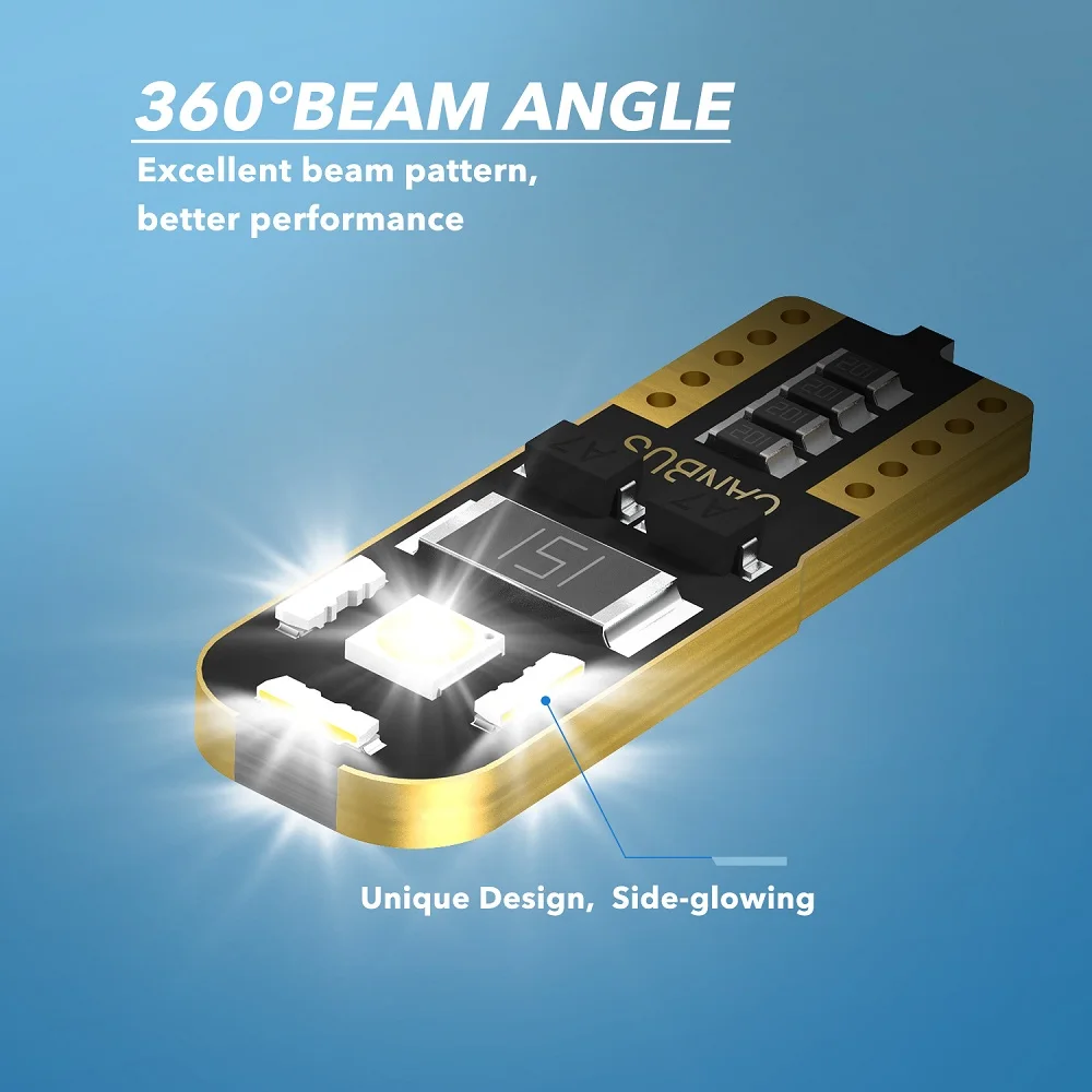 W5W T10 светодиодный Canbus Стоянкы Автомобилей Автомобиля Боковой габаритный фонарь
