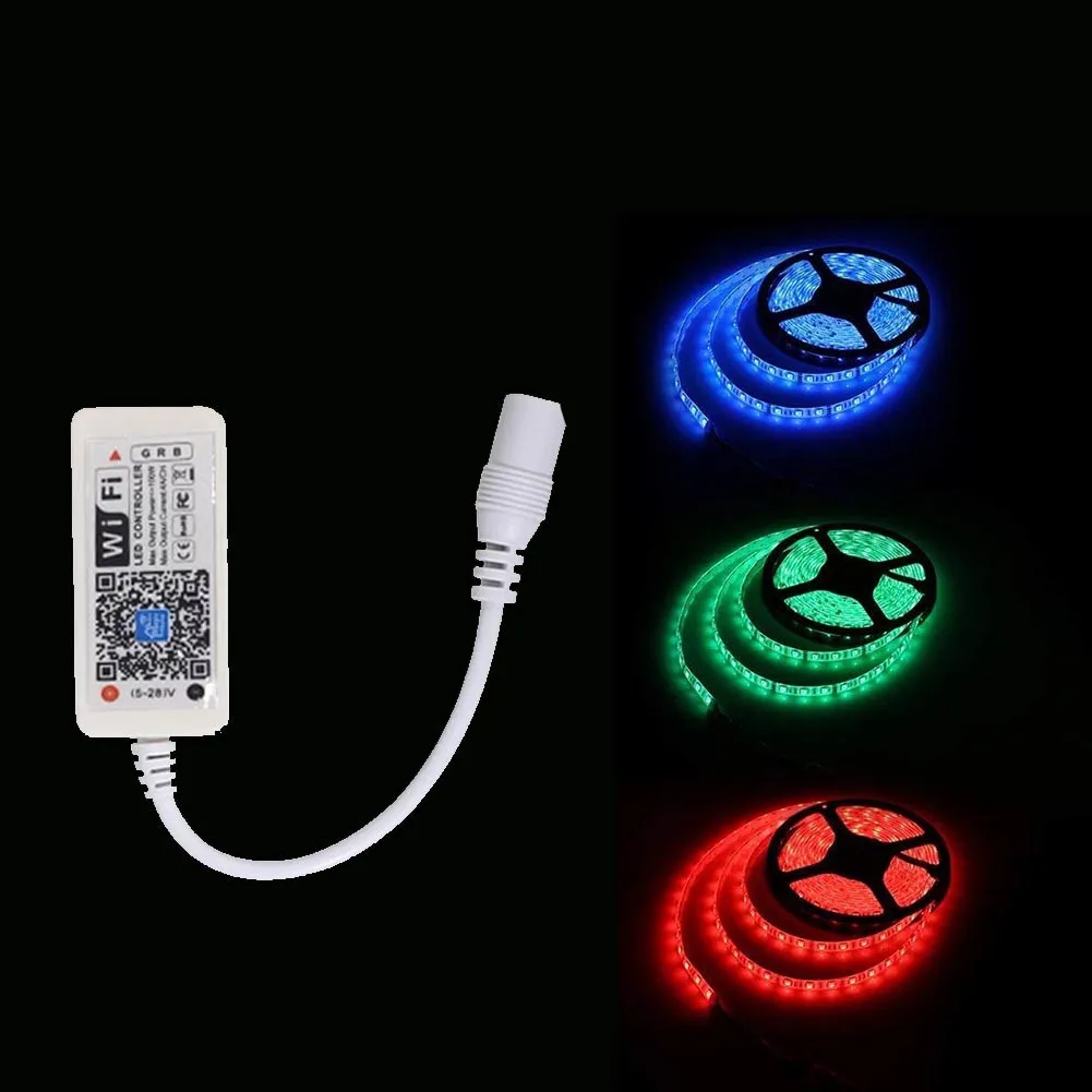

DC 5V-28V LED Strip WIFI RGB RGBW Controller Android IOS APP Remote Control For RGB RGBW LED Strip