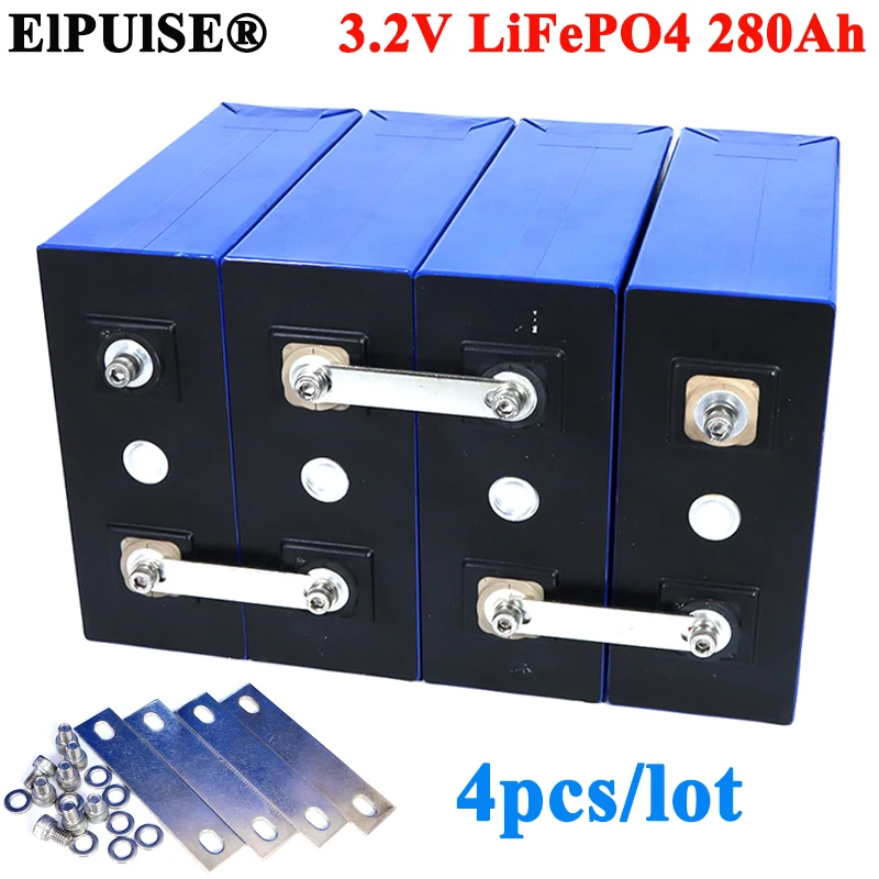 

Аккумулятор ElPUlSE 3,2 В, 280000 А · ч, 4 шт., 12 В, 24 В, мА · ч