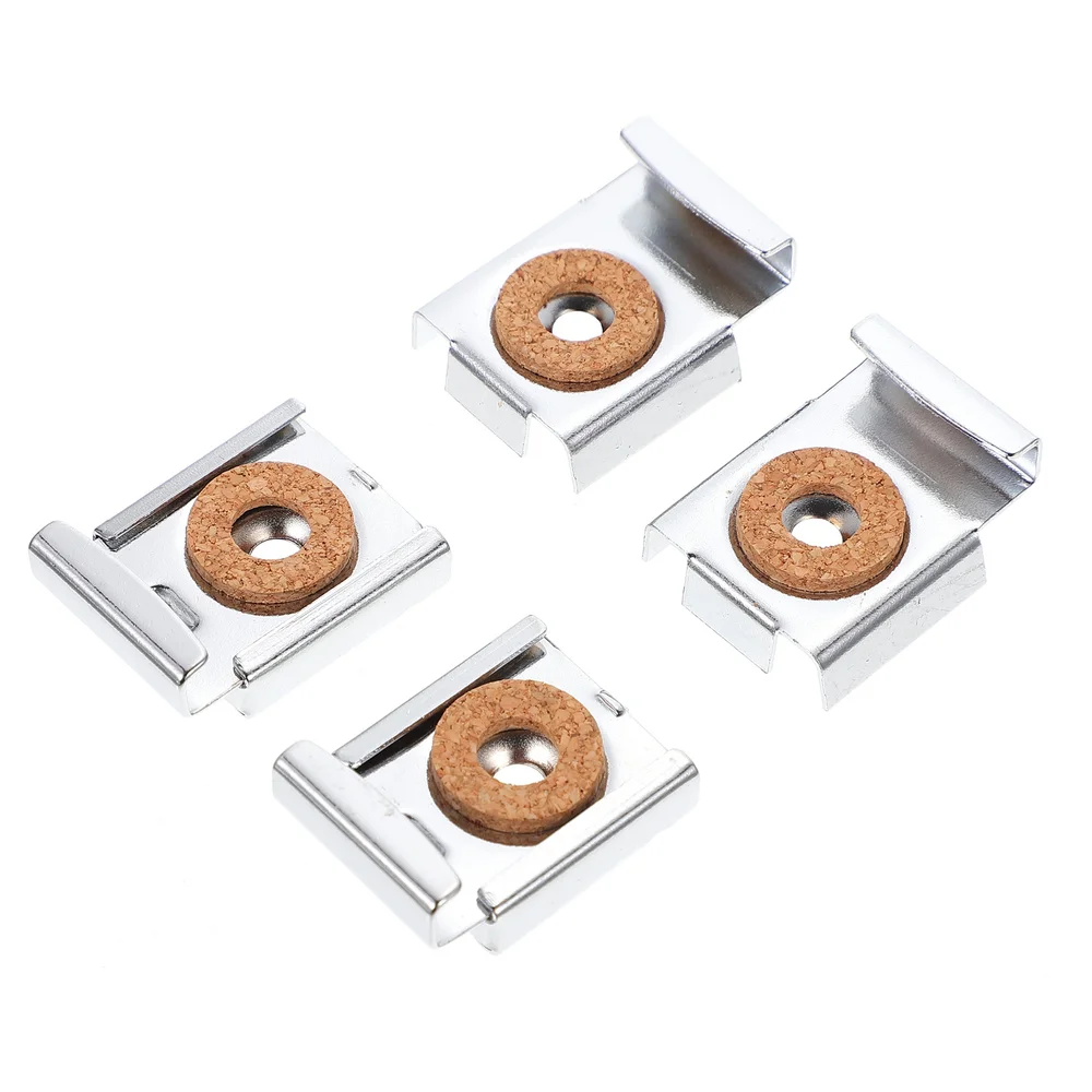 

2 Sets/8pcs Glass Mirror Clamps Mirror Holders Multi-purpose Fixing Clips