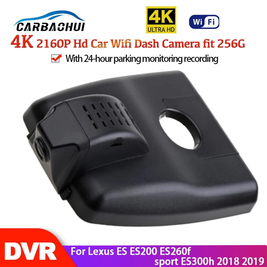 Dash cam HD 4K Car DVR Wifi 24h Parking Monitoring Night Vision camera Special For Lexus ES ES200 ES260f sport ES300h 2018 2019
