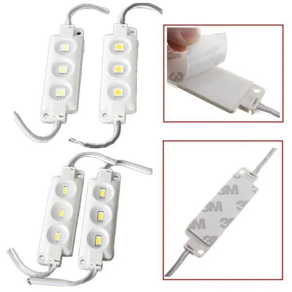 Бесплатная доставка 100 шт./лот 3led SMD5050 впрыскиваемый светодиодный модуль 12 В