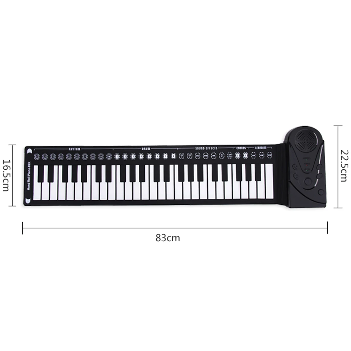 Портативное гибкое пианино с зарядкой от usb MIDI-клавиатура 49 Ключи, электронное пианино, кремниевое рулонное пианино для студентов, детей, начинающих