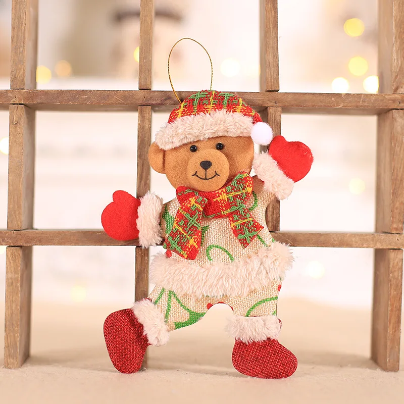 Style D3 Christmas Home Decor Hanging Ornaments Santa Dolls Christmas Tree Decorations New Year Hangings Decorations Enfeites De Natal - Цвет: Style D3