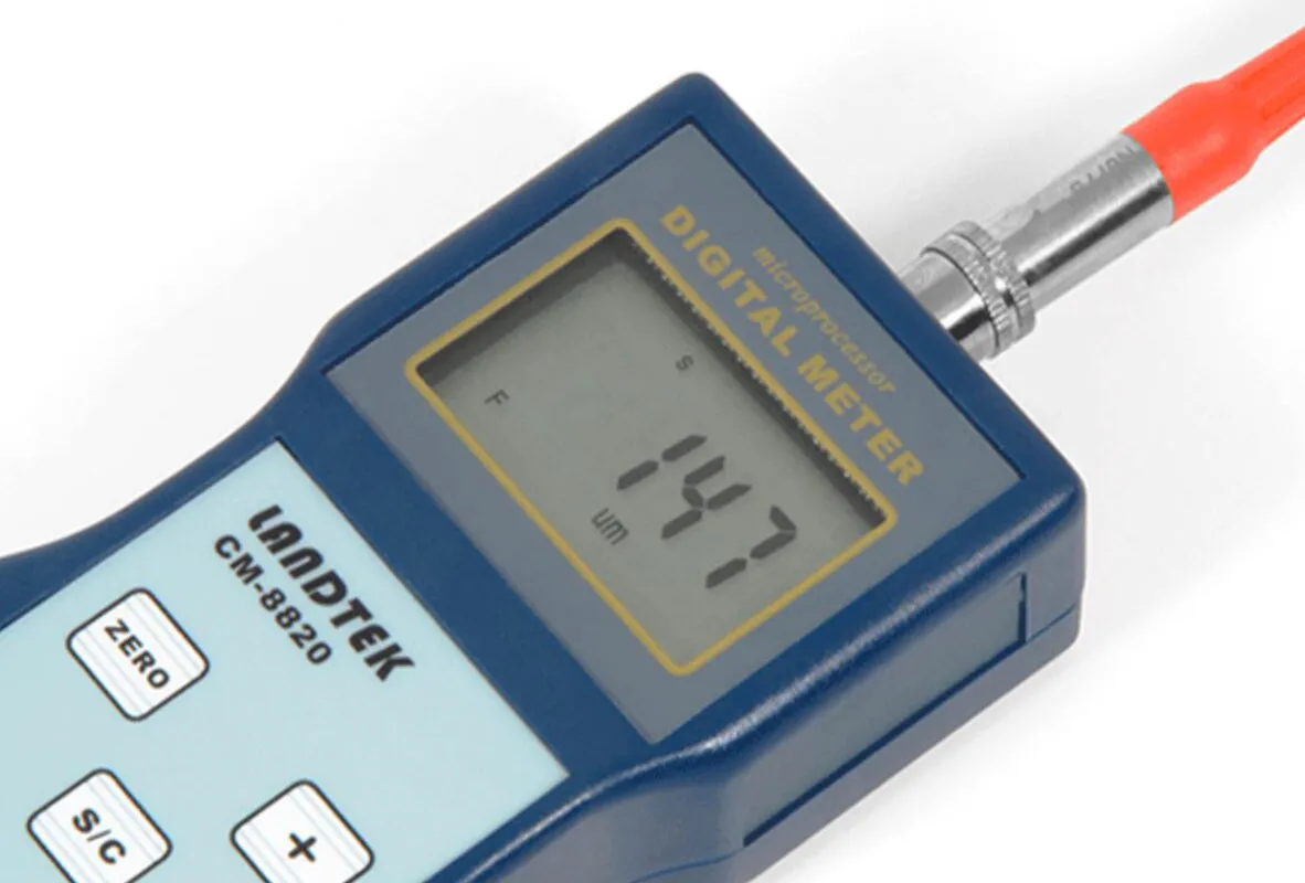 Цифровой измеритель толщины лакокрасочного покрытия фреза F/NF диапазон