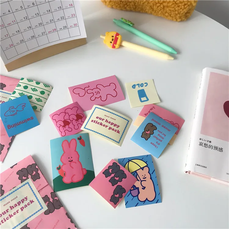 Водонепроницаемая декоративная наклейка SIXONE для блокнота 11 листов|Канцелярские