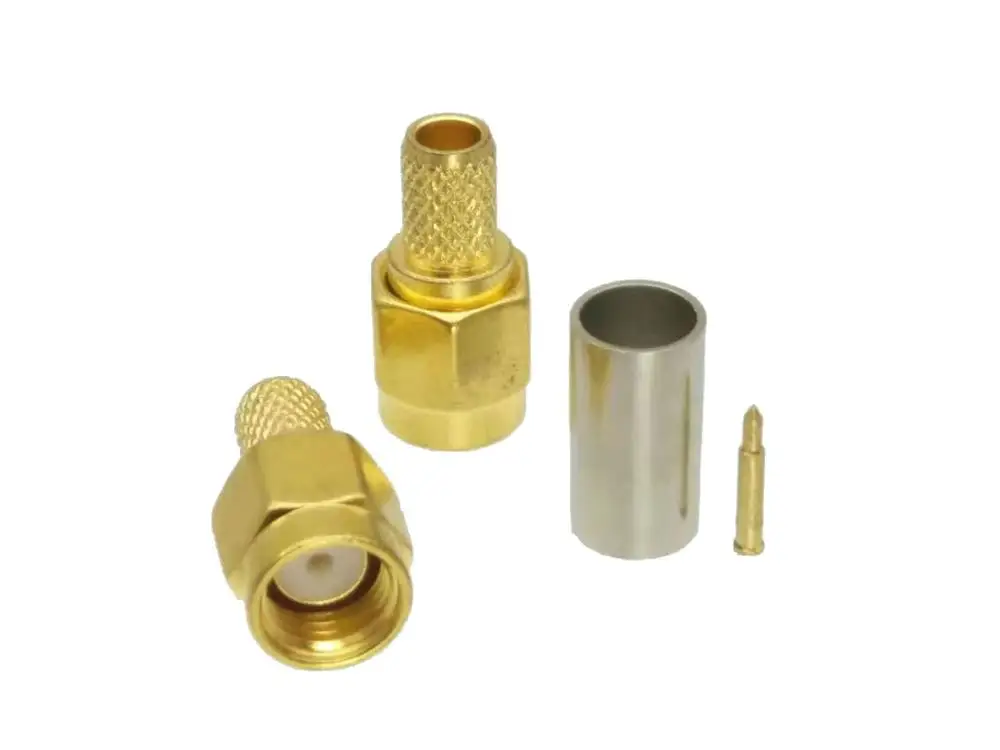 10 шт. разъем SMA штекер RG58 RG142 LMR195 RG400 прямой|male sma connector|male connectormale male |