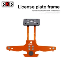 suitable for ktm duke250 duke390 cnc motorcycle adjustable angle aluminum license number plate frame holder bracket