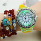 Светодиодный люминесцентный часы тенденции студенты влюбленных Для Мужчин's часы 11 Цвет свет наручные часы для дропшиппинг