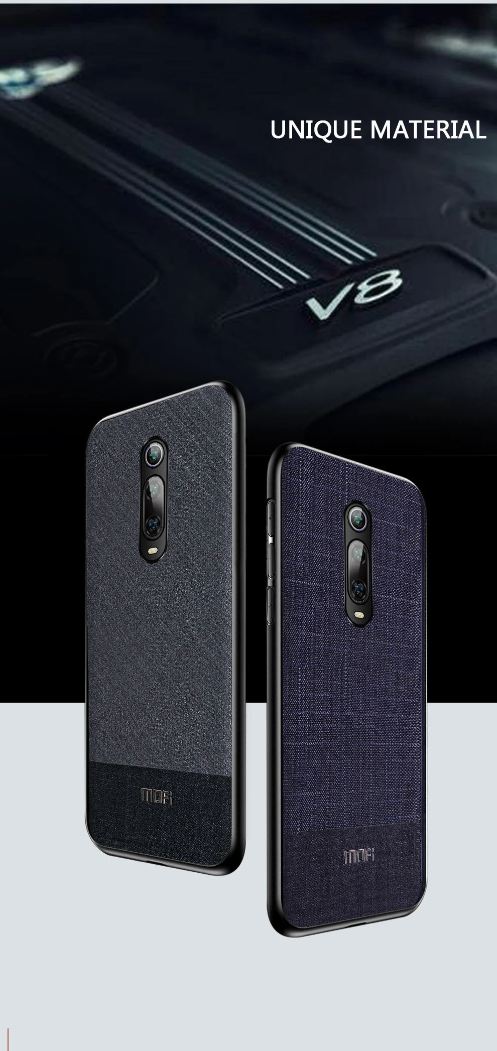 Для Xiaomi Mi9T чехол Mofi для Xiaomi Mi9T Pro чехол задняя крышка костюм ткань джентльмен Redmi K20 Pro для XiaomMi 9T Pro