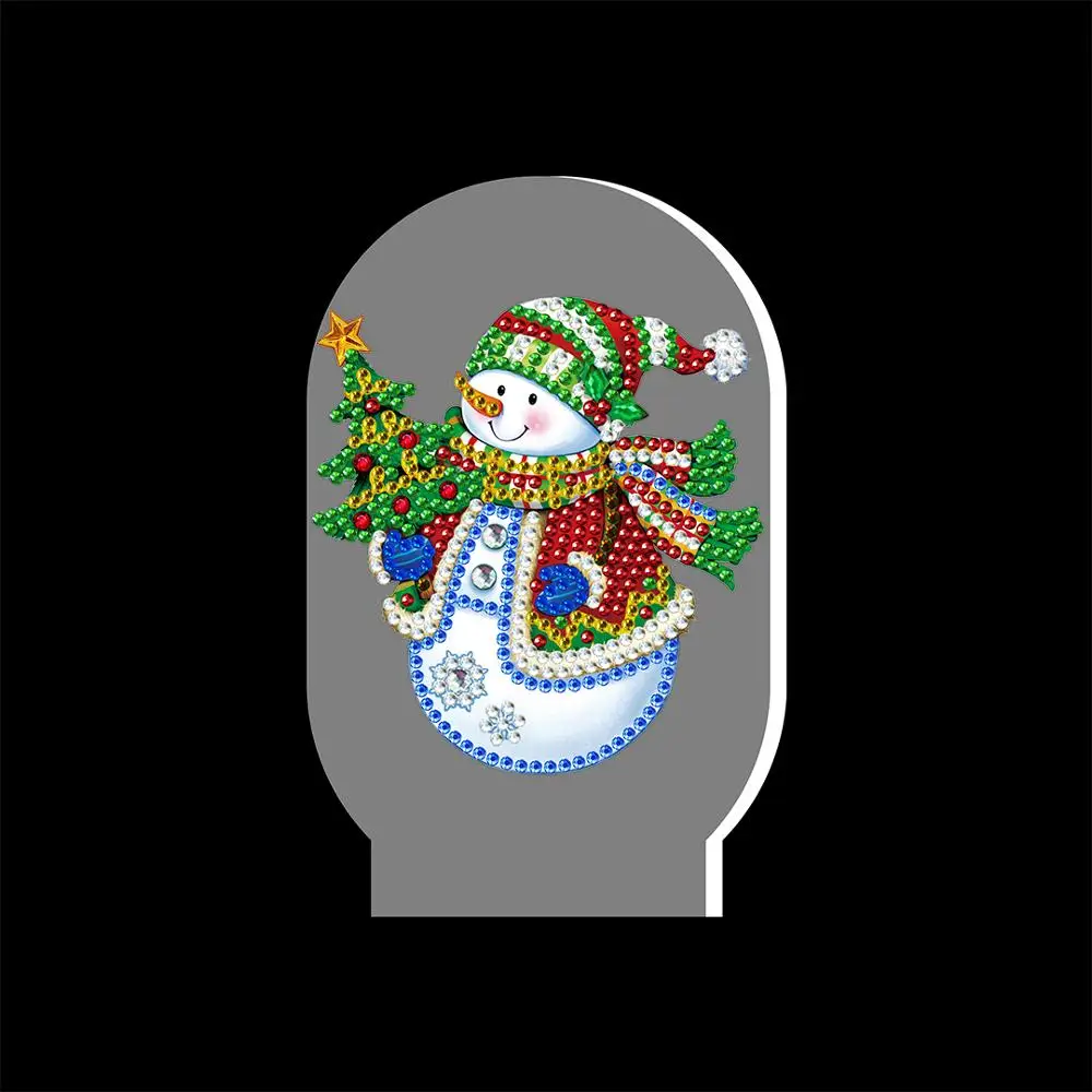 Алмазная живопись 5D сделай сам светодиодная лампа Рождественское украшение для