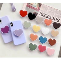 heart candy color expanding stand mount mobile phone bracket cute 3d airbag phone stand finger holder accessories love holder