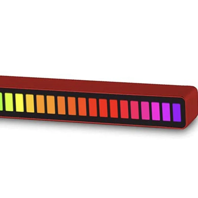 

32 Bit Music Aluminum Metal Bar Voice Sound Control Audio Spectrum RGB Light LED Display Rhythm Pulse Colorful Signal
