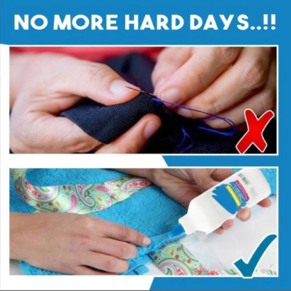 2 шт. 40 мл для ремонта одежды клей ткань стежка жидкий шитья раствор комплект без