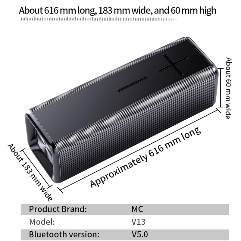 MOVER MC V13 Bluetooth Speaker Portable Wireless TWS Subwoofer Music Player Home Theater |