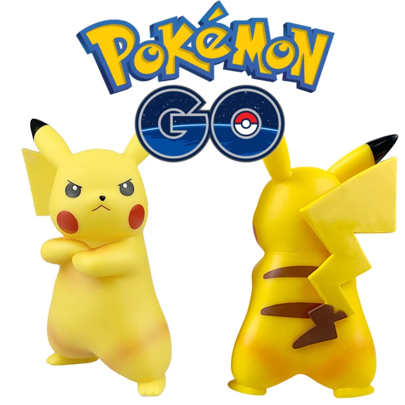 

Pokemon Pikachu Angry Expression 18cm Doll Decoration Anime Characters Collectibles Christmas Gifts Children's Toys