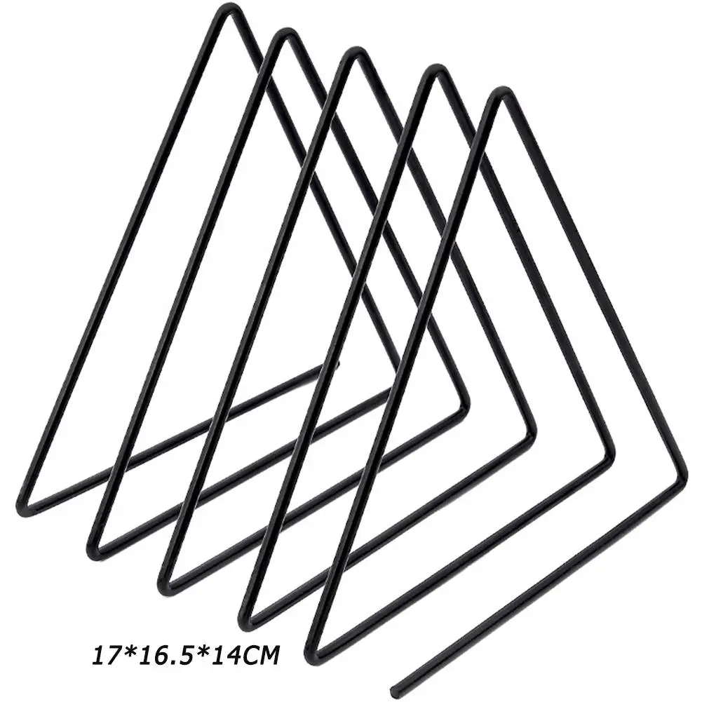

Fashion File Book Storage Shelf Triangle 4 Grid Nordic Wrought Iron Magazine Stand Desktop Organizer Storage Accessories