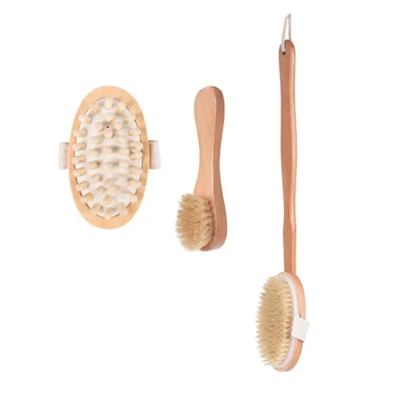 3 шт./компл. отшелушивающая купальная щетка для спины уход за кожей сухое